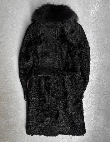 Giorgio Brato Early 00s Sheep Fur Long Coat