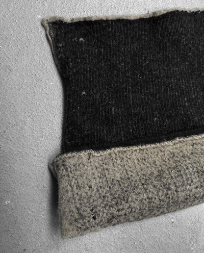 Label Under Construction Woven Cashmere-blend Double Face Square Hat