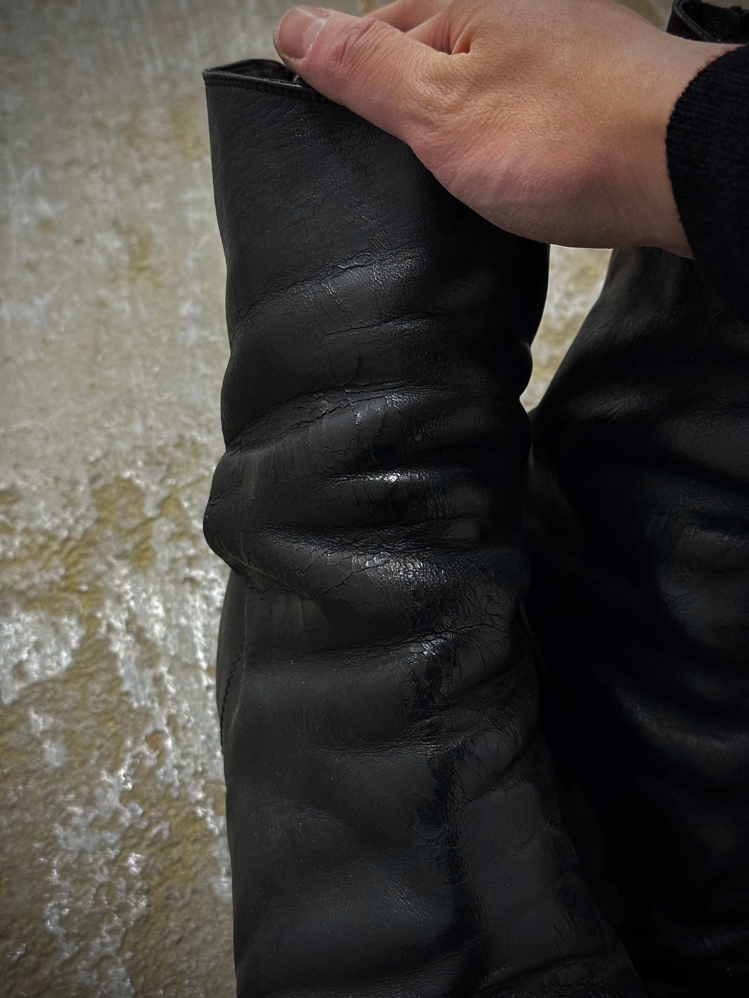 GUIDI 788 Black Horse Leather Back Zip Boots | Size 44 – DRIEW