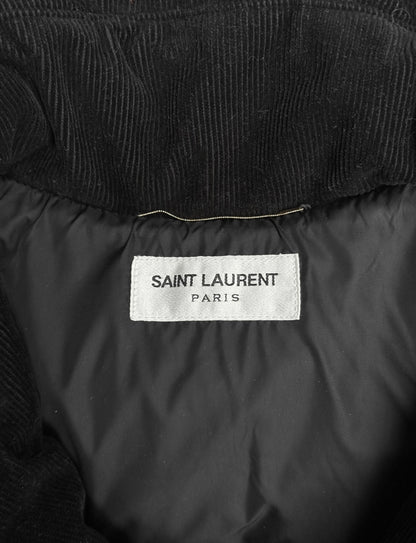 Saint Laurent Paris AW17 'BAD LIEUTENANT' Concealed Hooded Corduroy Puffer Jacket