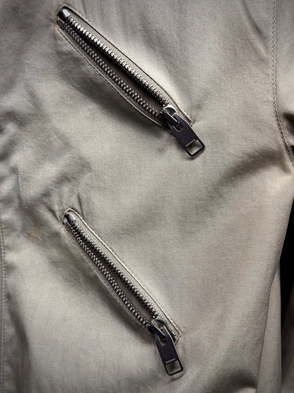 DIOR HOMME by Hedi Slimane SS07 “We Look Good Together”Beige Multi Zip Cropped Jacket detail | DRIEW GARMENTS