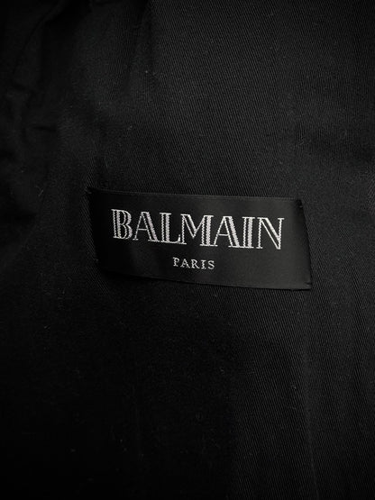 BALMAIN by Olivier Rousteing SS15 Waxed Denim Perfecto Rider Jacket