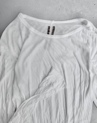 Rick Owens AW11 “LIMO” White Double-layered Long-sleeves