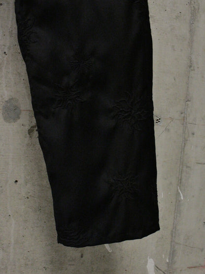 BLACK COMME des GARÇONS SS24 Black Sun Embroidered Wool Pants