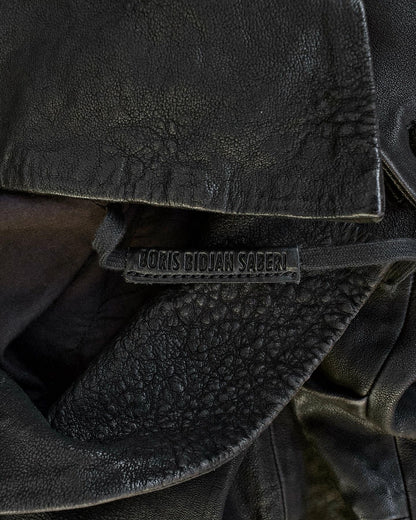 Boris Bidjan Saberi AW09-10 JP2 Waxed Perforated Lamb Leather Jacket