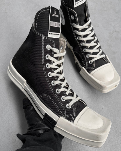 Rick Owens DRKSHDW x Converse “TURBODRK” Square-toe Sneakers