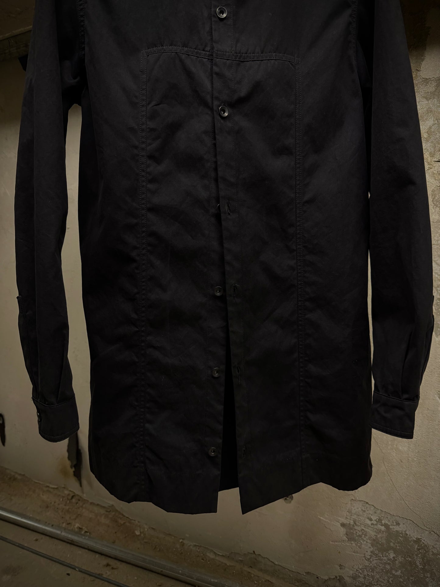 Rick Owens DRKSHDW AW17 “GLITTER” Moleskin Cotton Field Button-up Jacket detail | DRIEW GARMENTS