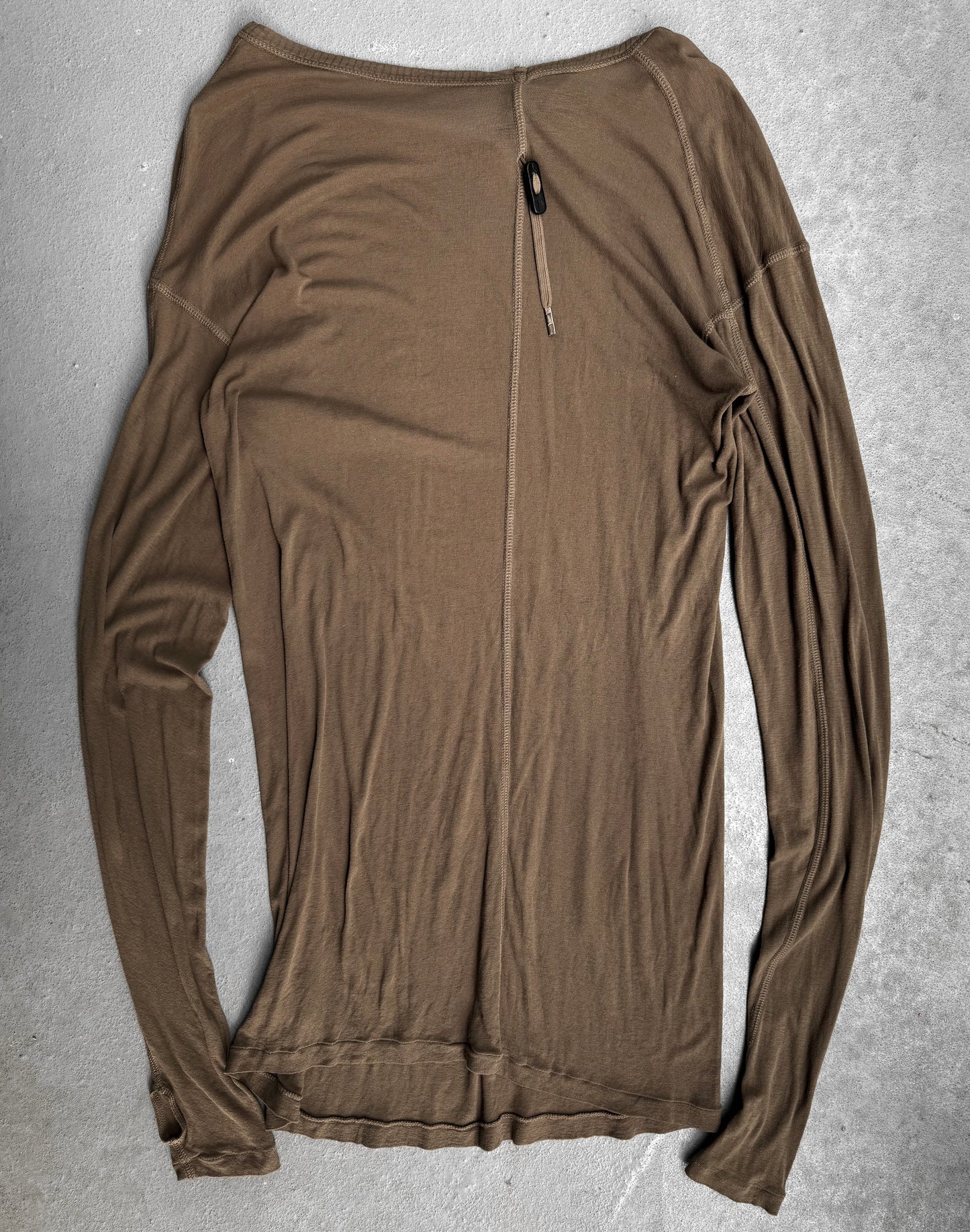 Boris Bidjan Saberi SS15 ‘LS1-F040IT’ Army Object-dyed Thumb Hole Long-sleeves