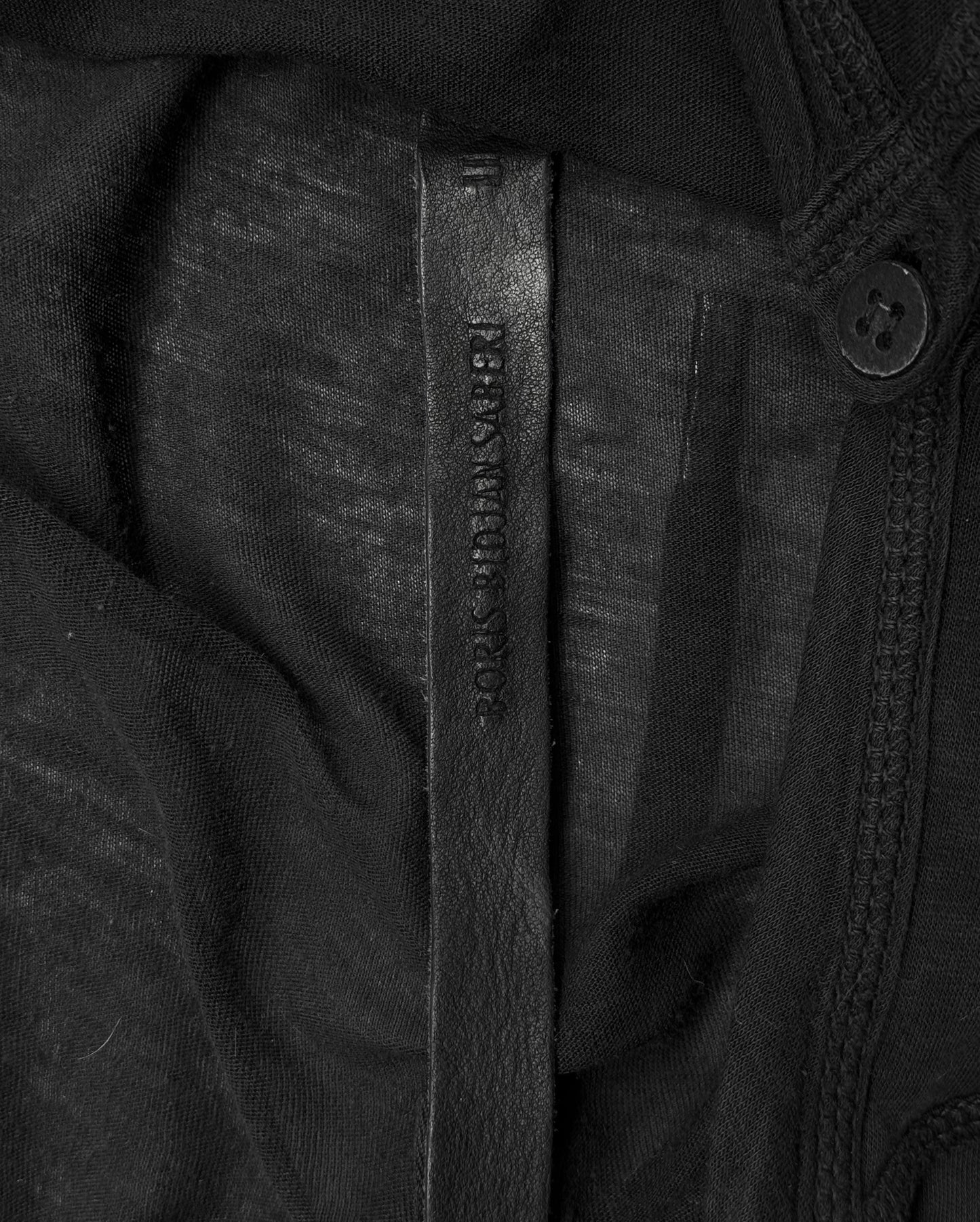Boris Bidjan Saberi SS15-16 Over-dyed Ribbed Raglan 3/4 Long-sleeves