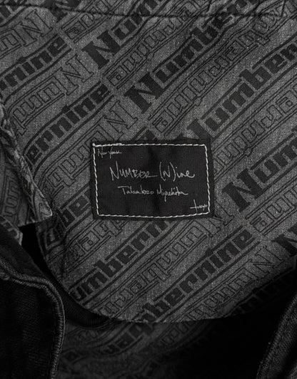 Number (N)ine SS05 “Nightcrawler” Multi-zip Skinny Rider Denim