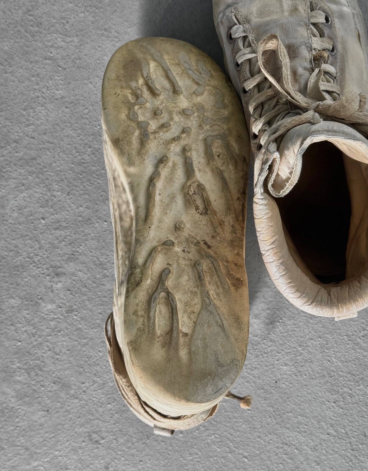 Carol Christian Poell ‘AM/2524 ROOMS-PTC/01’ Object-dyed Kangaroo Leather Drip Sneakers