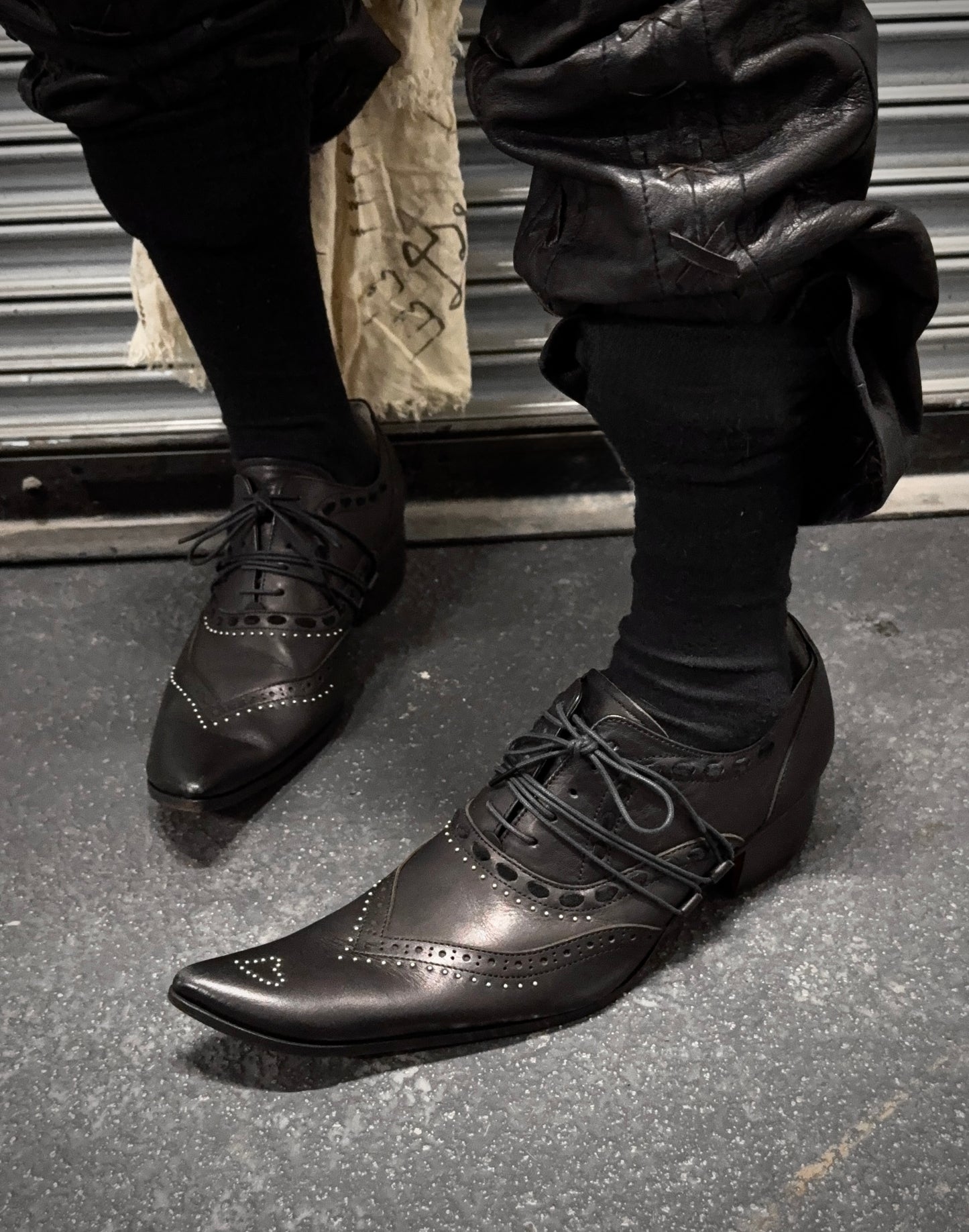 Hiromu Takahara Early 00s Machete Pointy Toe Cowboy Derbies