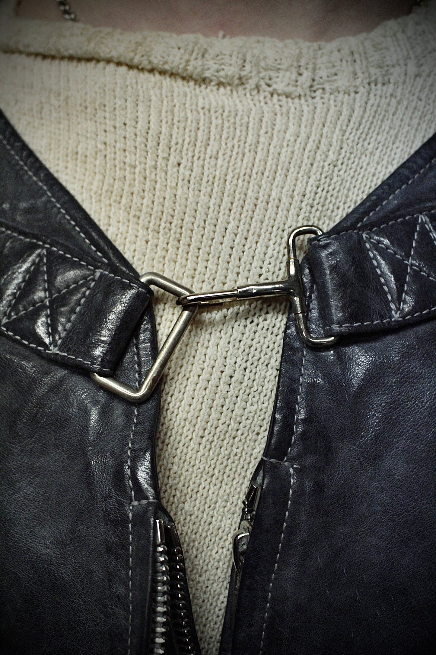 Carol Christian Poell 'VM/2423 ROOMS-PTC/29' Object-dyed Kangaroo Leather Parachute Vest Bag