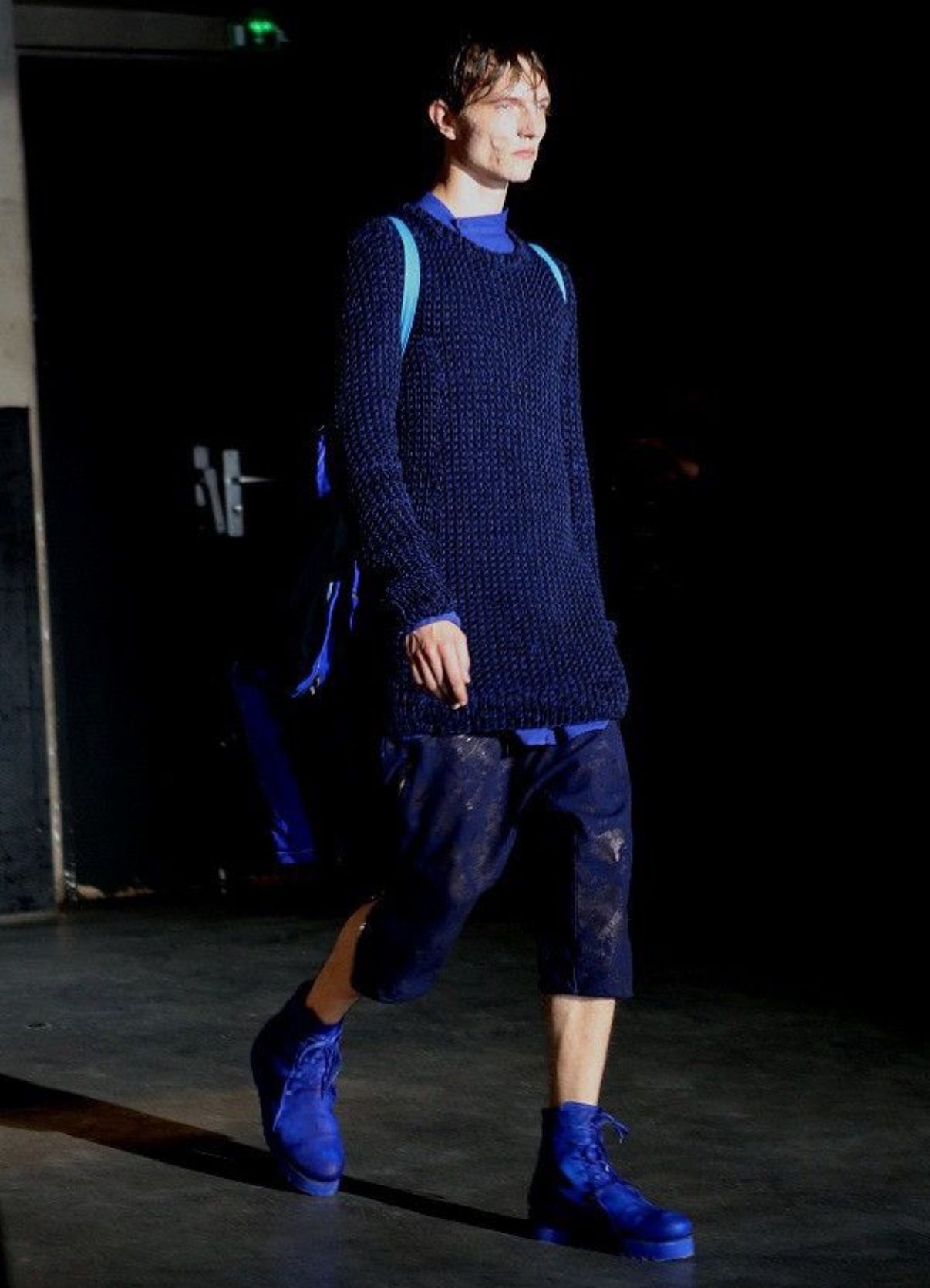 Boris Bidjan Saberi SS16 'P2 F140IK' Vinyl Processed Zipper Seam Drop-crotch Shorts