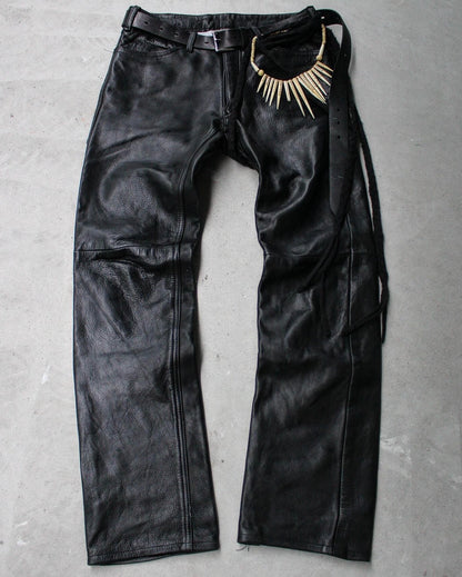 Number (N)ine SS99 Lambskin Rider Leather Pants