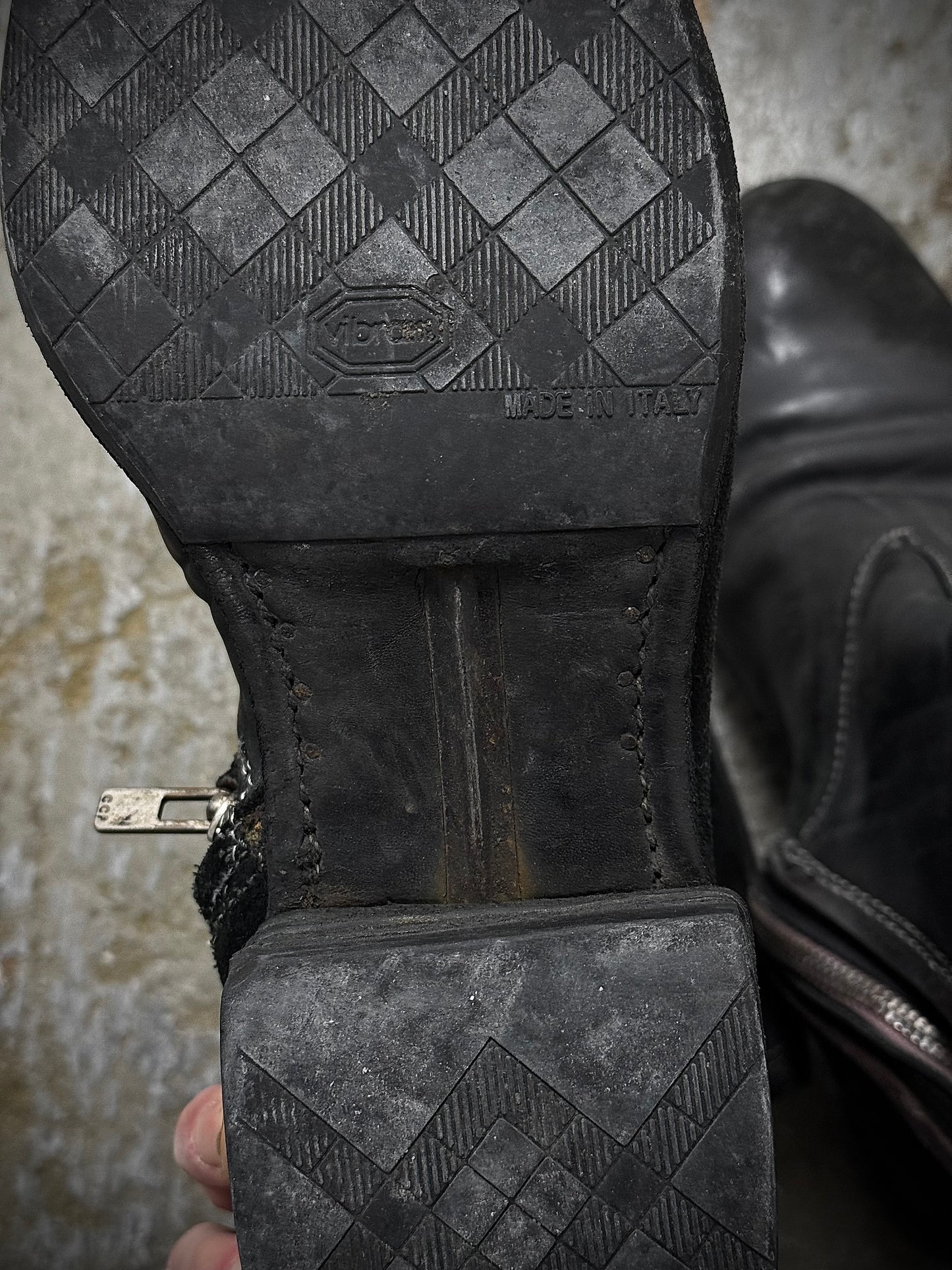 Carol Christian Poell 'AM/2601 CUBS-PTC/10' Object-dyed Horse Culatta Leather Tornado Boots