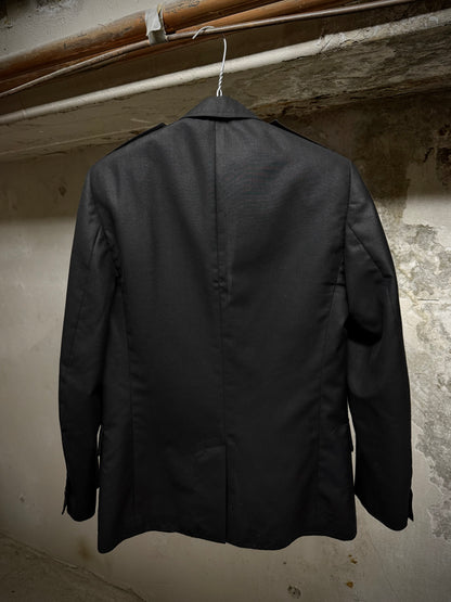 DIOR HOMME by Hedi Slimane SS07 "We Look Good Together" Metallic Two-Button Blazer detail | DRIEW GARMENTS