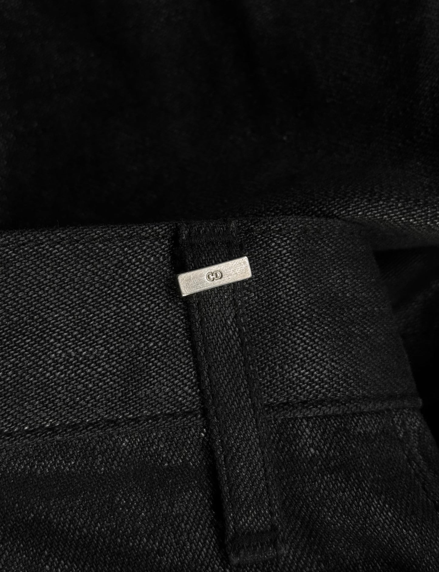 DIOR HOMME Early 00s Polyurethane Wax Coated Denim