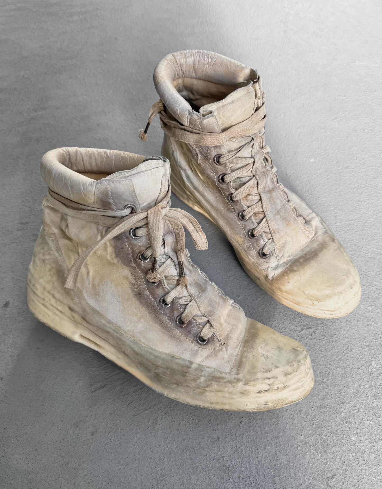 Carol Christian Poell ‘AM/2524 ROOMS-PTC/01’ Object-dyed Kangaroo Leather Drip Sneakers