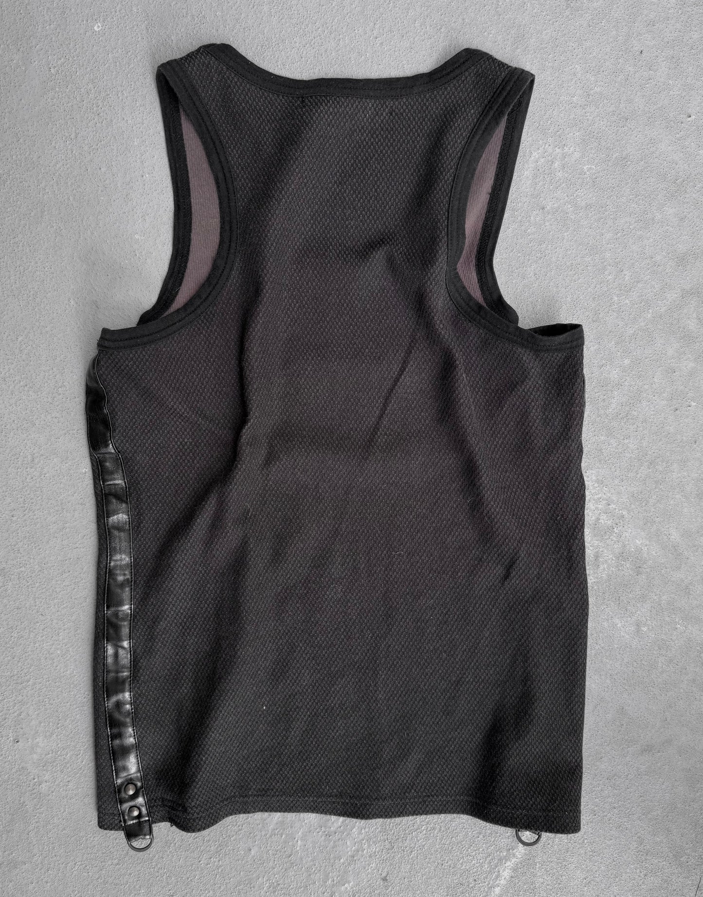 5351 Pour Les Hommes Faux Leather Side-seam Tank Top