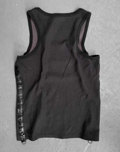 5351 Pour Les Hommes Faux Leather Side-seam Tank Top