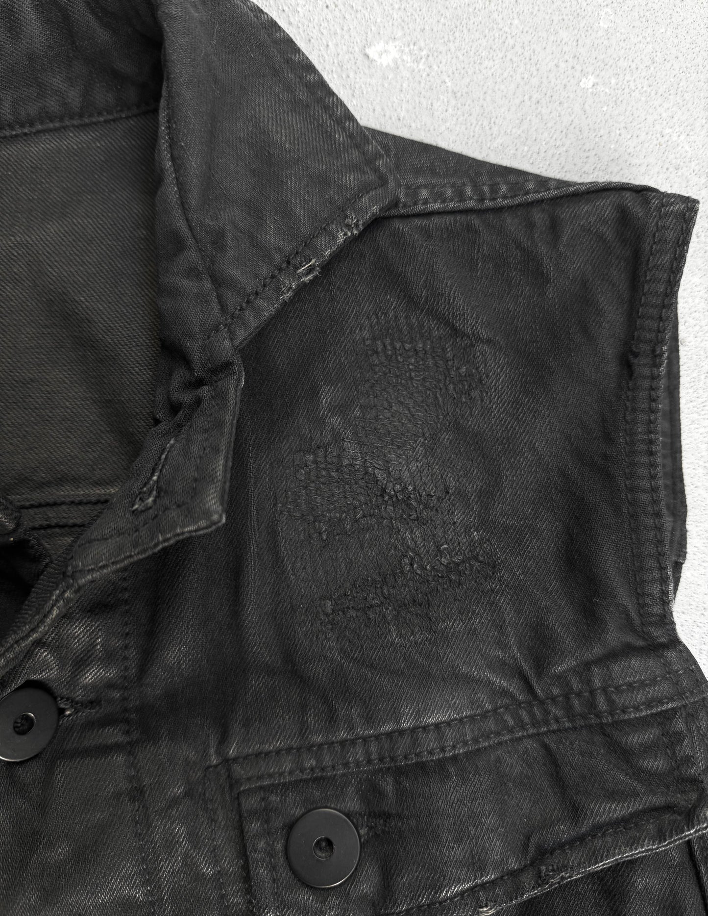 11 by Boris Bidjan Saberi SS17 Light-waxed Denim Vest