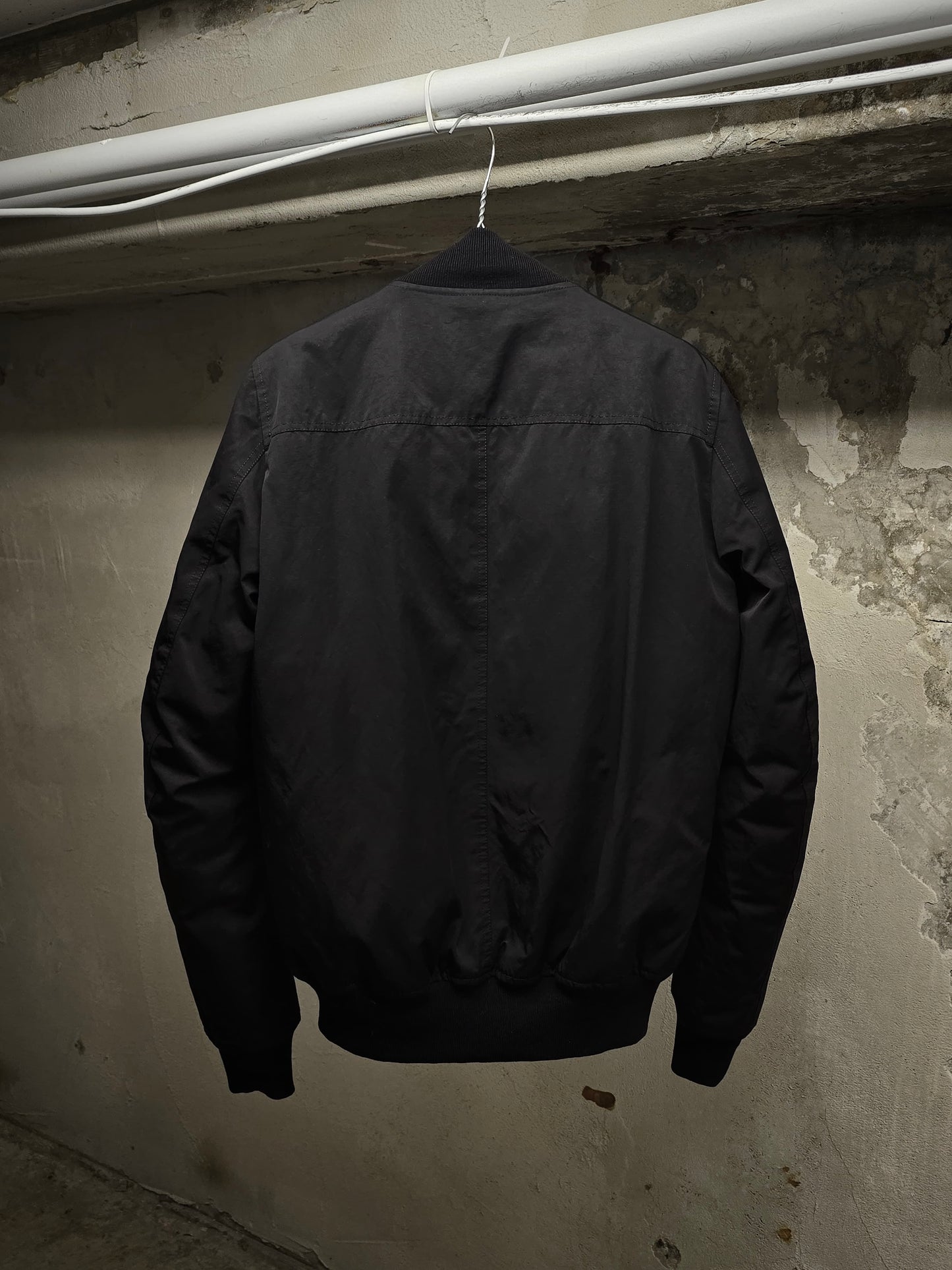 Rick Owens AW13 "PLINTH" Down Filled MA-1 Bomber Jacket detail | DRIEW GARMENTS