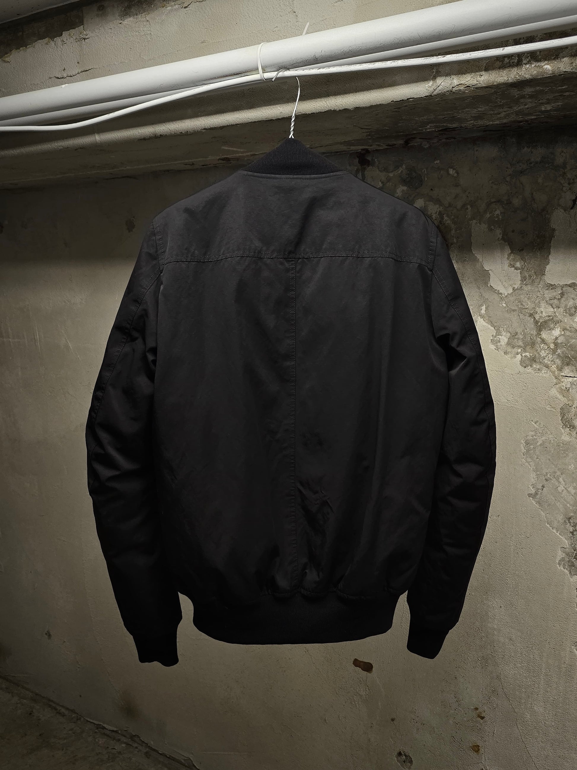 Rick Owens AW13 "PLINTH" Down Filled MA-1 Bomber Jacket detail | DRIEW GARMENTS