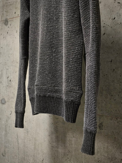 Taichi Murakami AW16-17 Grey Wool Ramie Knit Sweater