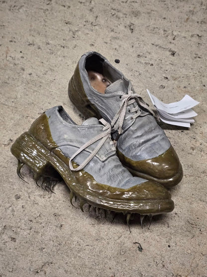 Carol Christian Poell 'AF/0900LR ROOMS-PTC/33' Object-dyed Kangaroo Leather Drip Derbies