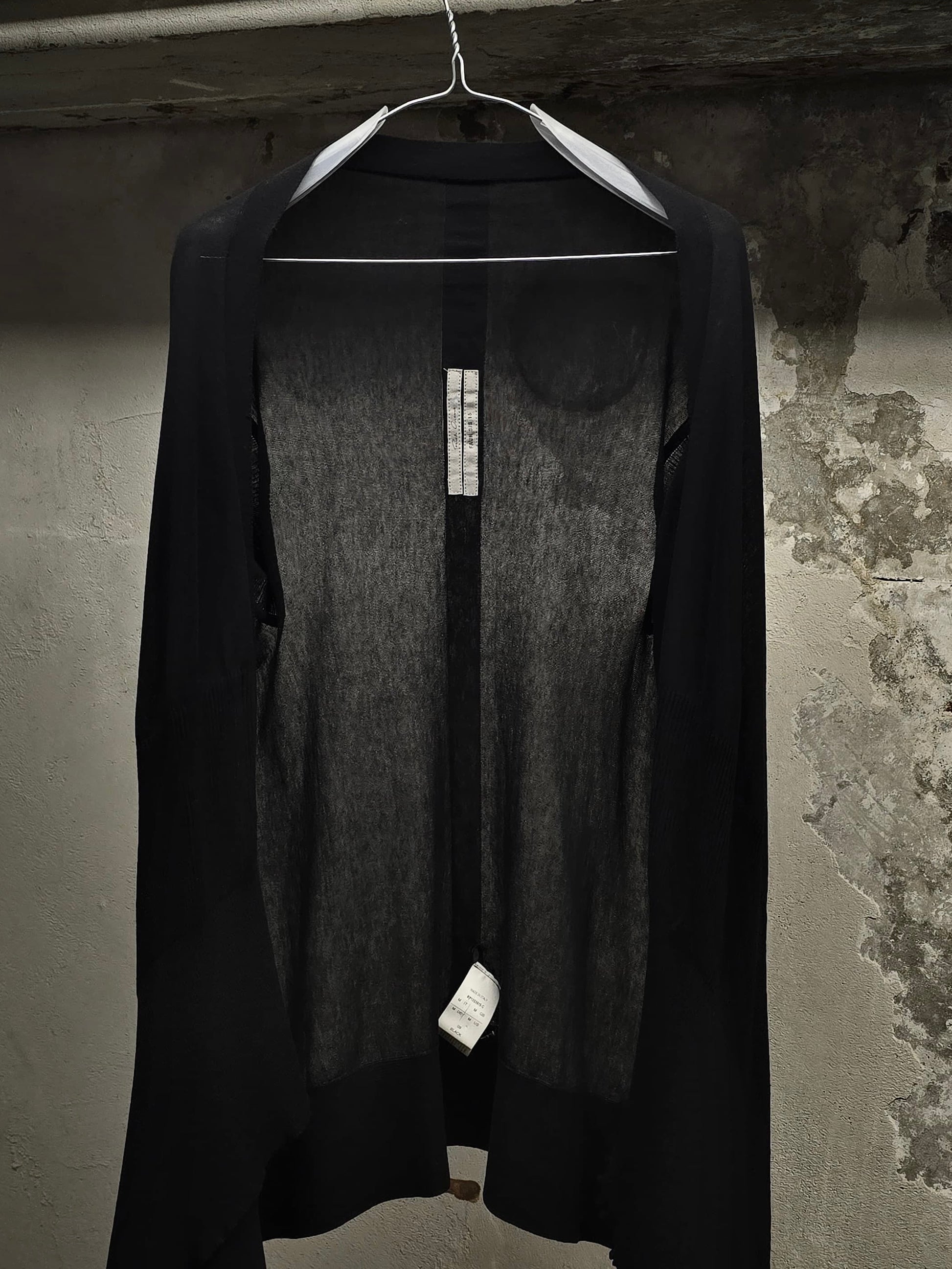 Rick Owens SS15 "FAUN" Open-front Cotton Knit Cardigan detail | DRIEW GARMENTS