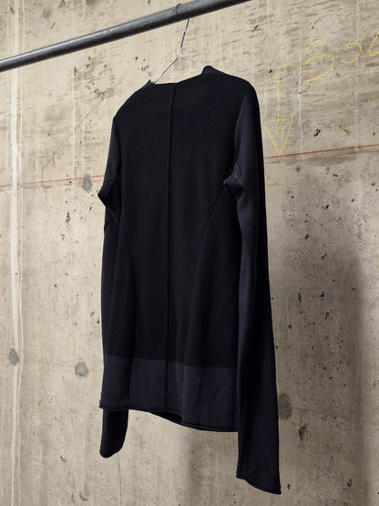 DEVOA Two-Toned Anatomical Wool Silk Knit Long-sleeves