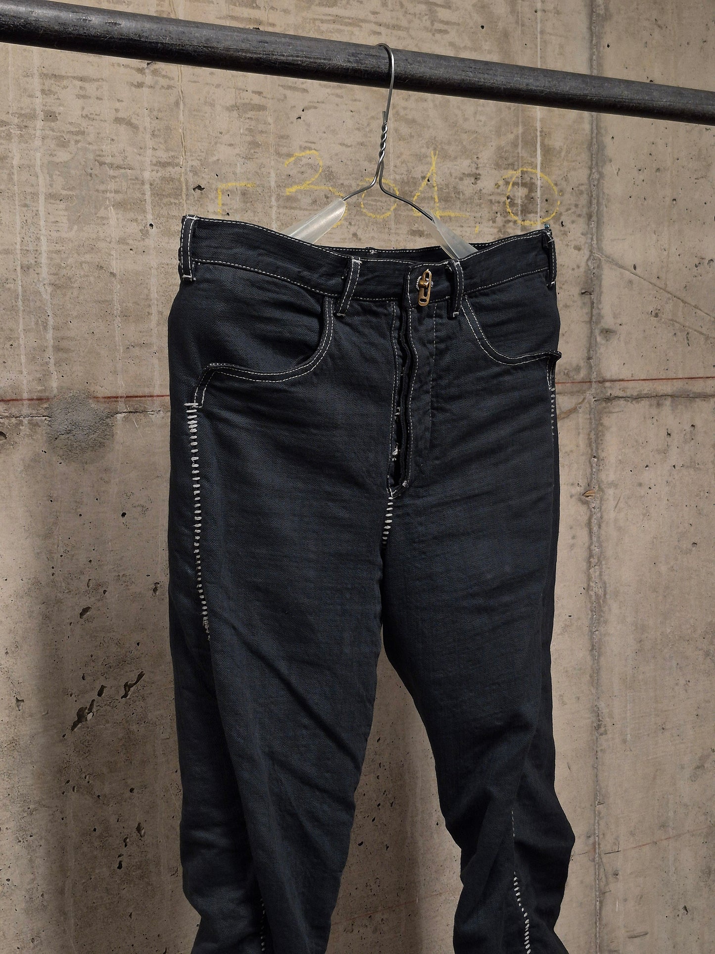 Carol Christian Poell AW06-07 'JM/2181' Twisted Overlock Denim