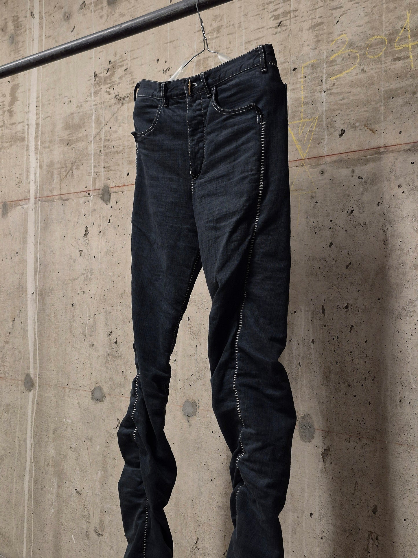 Carol Christian Poell AW06-07 'JM/2181' Twisted Overlock Denim