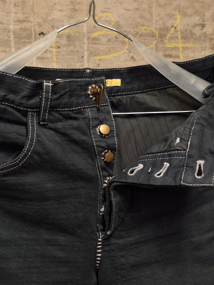 Carol Christian Poell AW06-07 'JM/2181' Twisted Overlock Denim