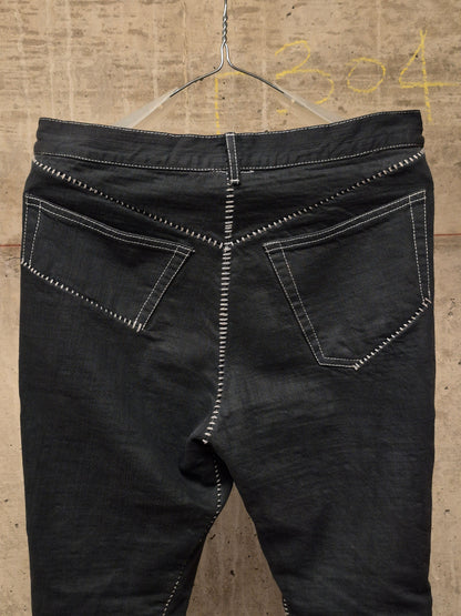 Carol Christian Poell AW06-07 'JM/2181' Twisted Overlock Denim