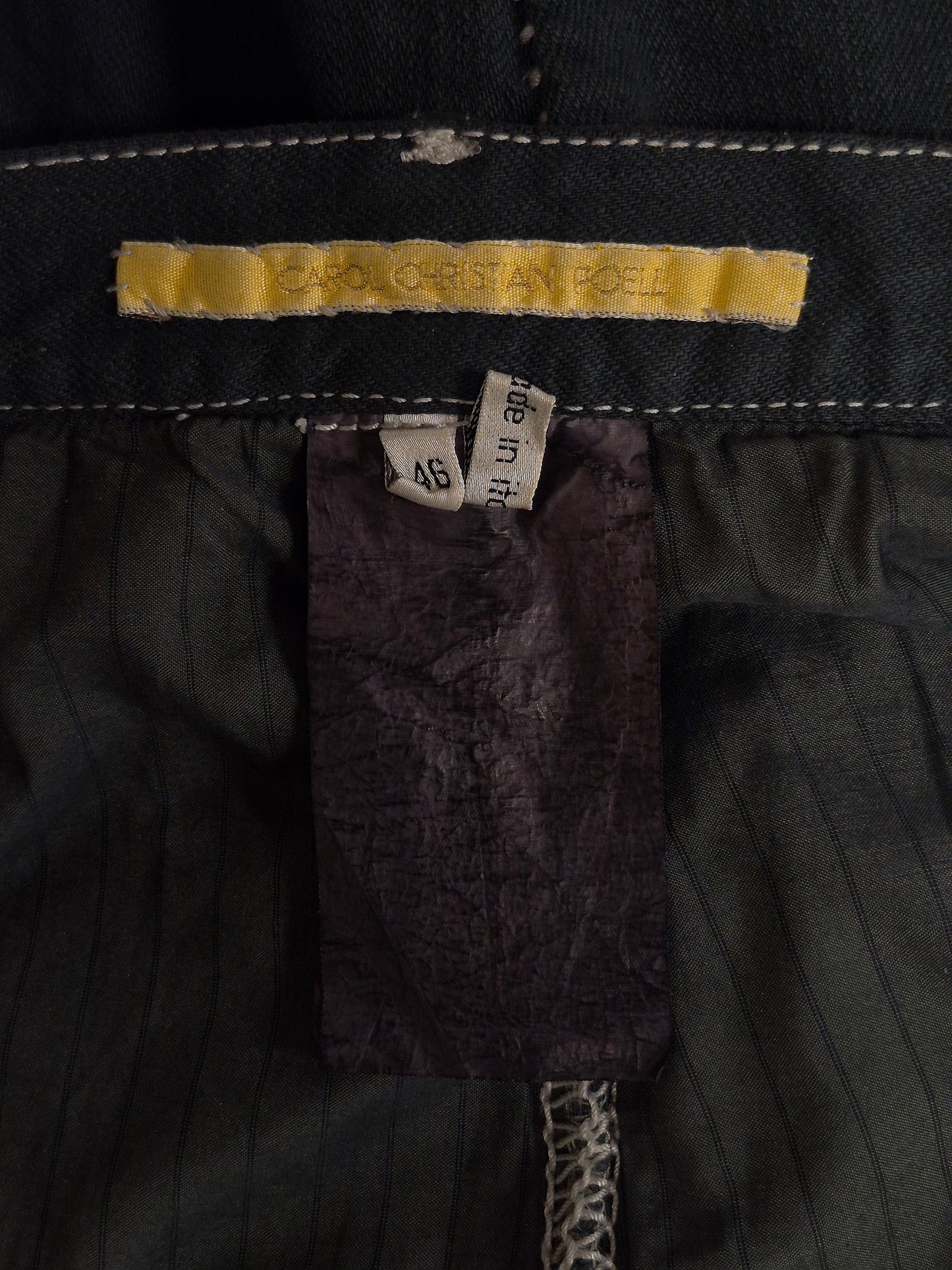 Carol Christian Poell AW06-07 'JM/2181' Twisted Overlock Denim