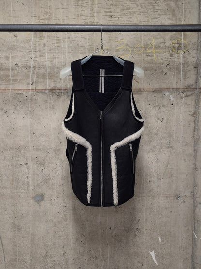 Rick Owens AW14 "MOODY" Padded Lamb Shearling Vest
