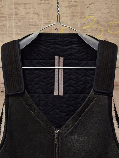 Rick Owens AW14 "MOODY" Padded Lamb Shearling Vest