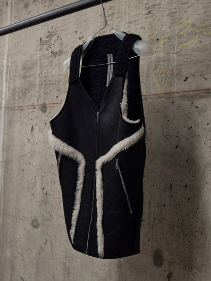 Rick Owens AW14 "MOODY" Padded Lamb Shearling Vest