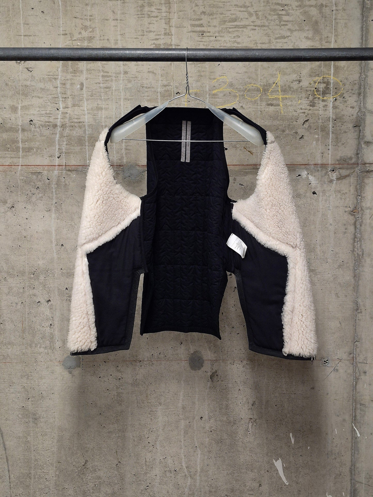 Rick Owens AW14 "MOODY" Padded Lamb Shearling Vest