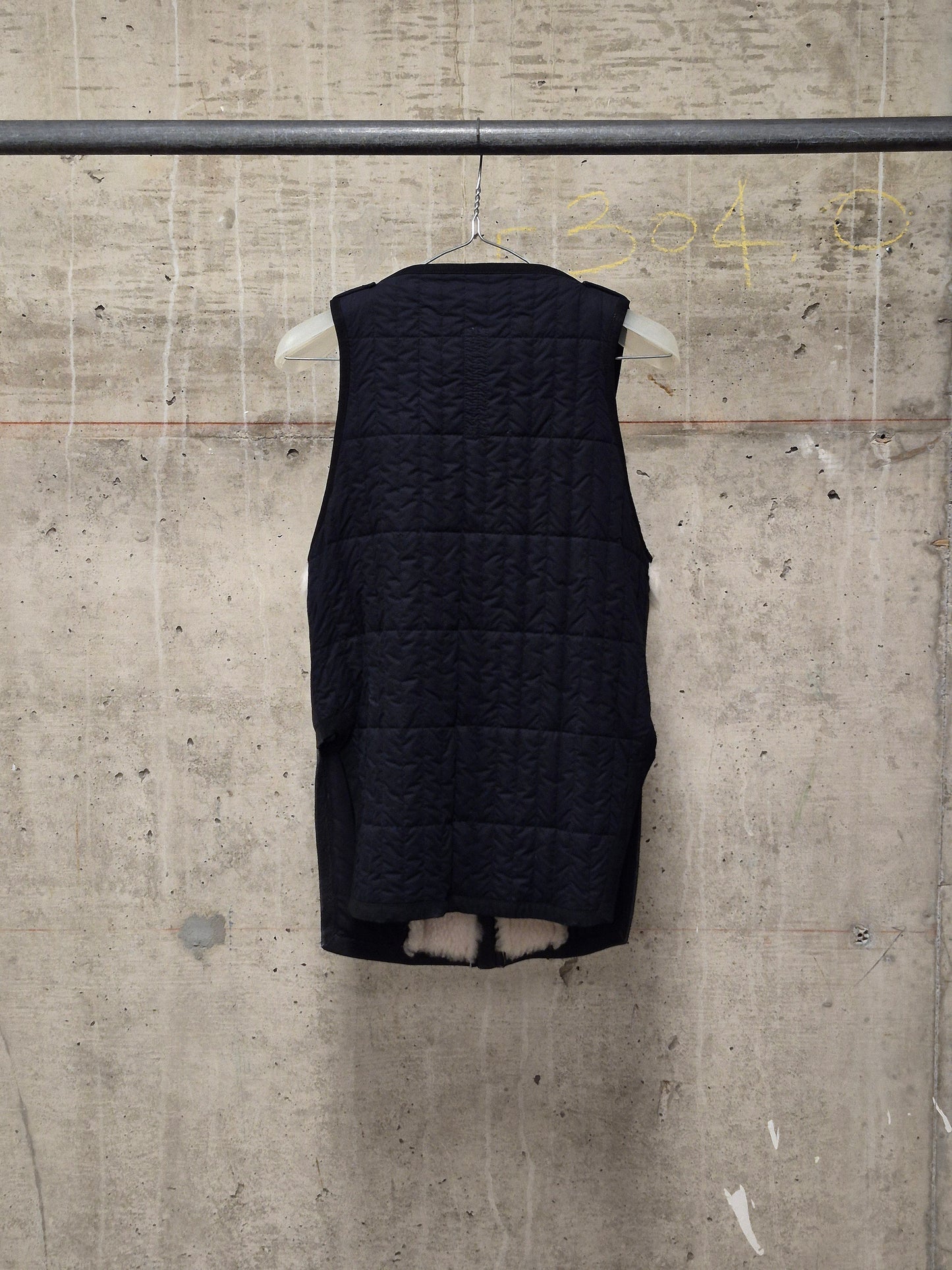 Rick Owens AW14 "MOODY" Padded Lamb Shearling Vest
