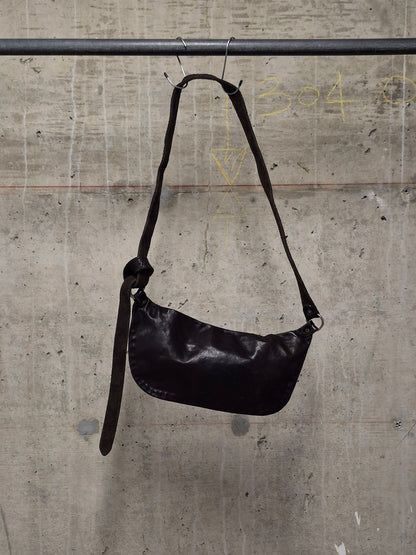 GUIDI ‘Q10M’ Dark Brown Full-grain Horse Leather Shoulder Bag