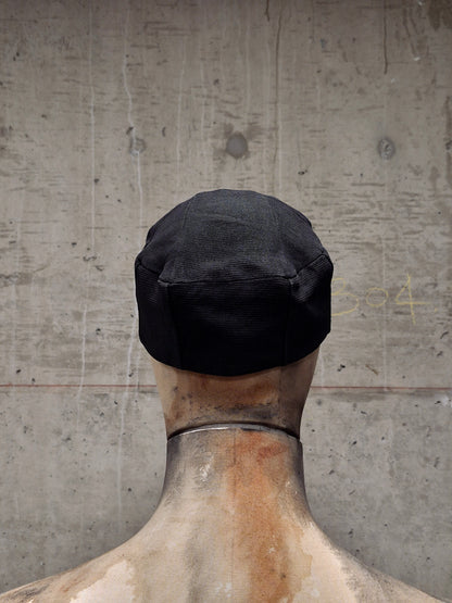 DEVOA 'DH-WUS' Washed Black Washi Paper Military Cap