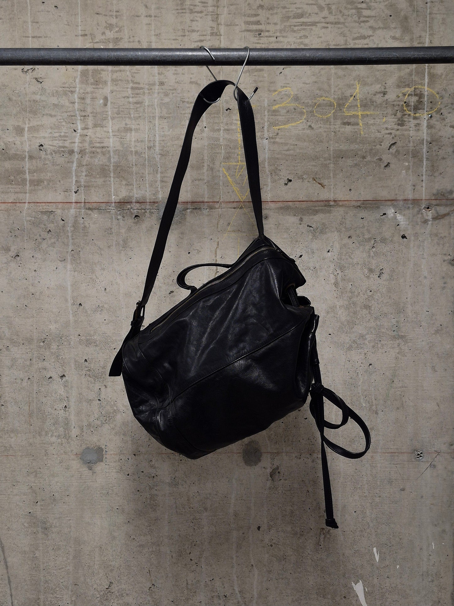 Ann Demeulemeester SS11 'Jacky' Calfskin Leather Bucket Sling Bag