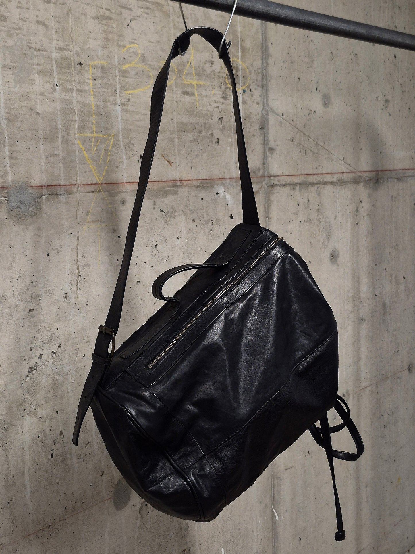Ann Demeulemeester SS11 'Jacky' Calfskin Leather Bucket Sling Bag