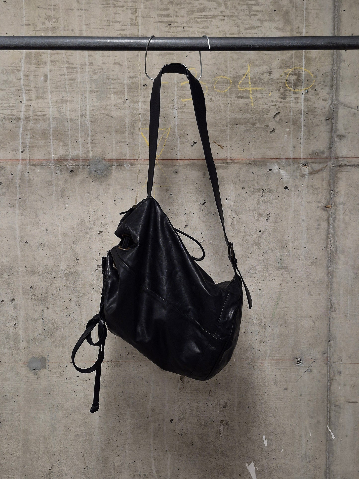 Ann Demeulemeester SS11 'Jacky' Calfskin Leather Bucket Sling Bag