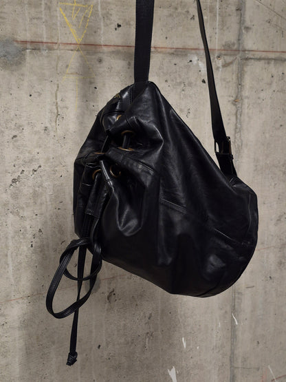Ann Demeulemeester SS11 'Jacky' Calfskin Leather Bucket Sling Bag