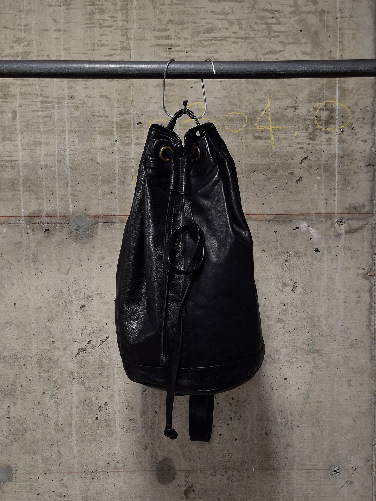Ann Demeulemeester SS11 'Jacky' Calfskin Leather Bucket Sling Bag