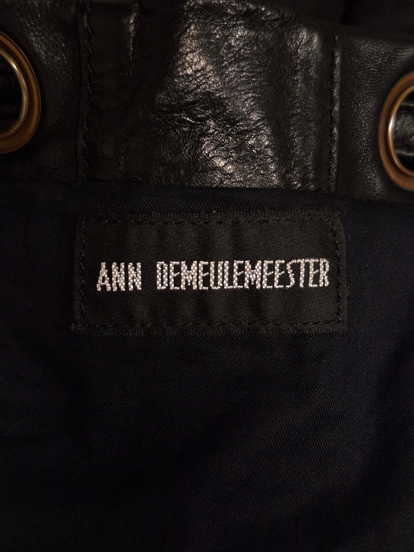 Ann Demeulemeester SS11 'Jacky' Calfskin Leather Bucket Sling Bag